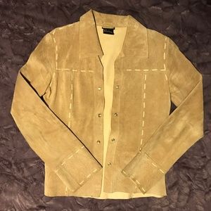 Tan Suede Boho Retro 70's Top/Jacket